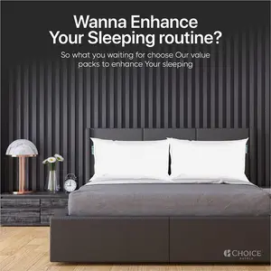 Choice Hotels Pillow, Luxury Bed Pillow for Side Sleepers, Firm Made in USA