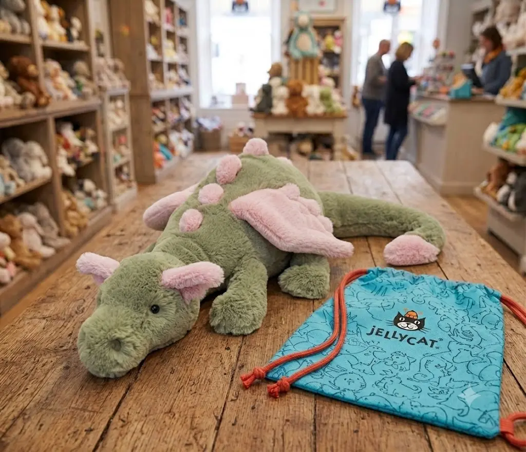 Jellycat Dragon Plush Collection, Soft Long Dragon Stuffed Animal Gift for Birthdays, Kids, Teens and Collectors