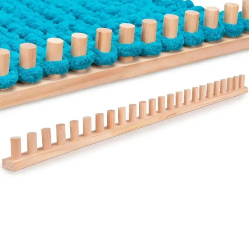 DIY Chunky Blanket Loom - No-Needle Beginner-Friendly Craft Tool for Making Cozy Sofa Throw Blankets, Adjustable Up to 46 in, Blankets For Sofa