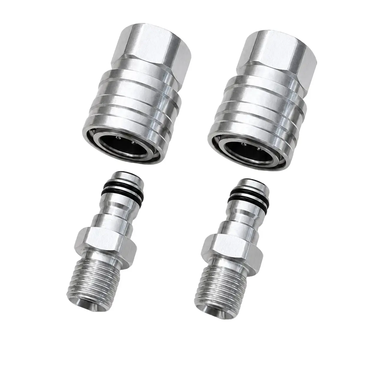 Airless Paint Sprayer Quick Connect Coupler, Hose to Gun, Easy Attach/Detach, 1/4 Inch Stainless Steel Quick Connect Coupler, High Pressure, Engineered for Painters & Paint Sprayers – Leak-Free(2-Pack)