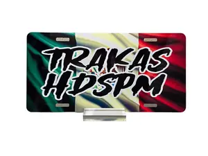 CAR PLATE DECORATIVE TRAKAS, PERSONALIZED NOVELTY CAR PLATE, PERSONALIZED CAR LICENSE PLATE TRAKAS