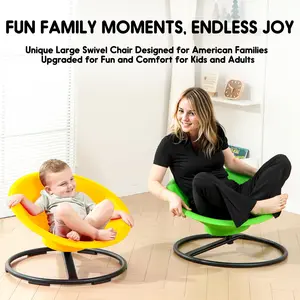 Widest and Largest Sping Chair For Children&Adult,220Lb Maximum Weight,Sensory Furniture For Kids,Can Sit And Spin,Non-slip Metal Base,Sensory Swivel Chair,ADHD Anxiety Tools,Kids Furniture,Equipment For Balance Development