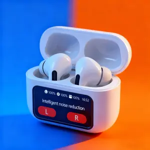 TWS Wireless Electronic Earbuds Headphones, Wireless Music Earbuds, Full Color Display, Noise Cancelling Bluetooth-compatible, In-Ear Earphones for iPhone Android, Sport Workout Running Audio, Fitness Earbuds