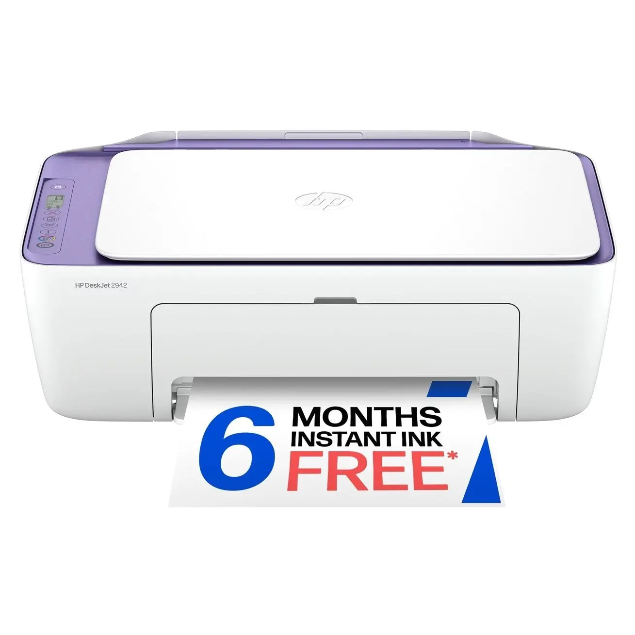 HP DeskJet 2942 Wireless All-in-One Color Inkjet Printer, 6 Months Free Instant Ink, Violet Tulip 3