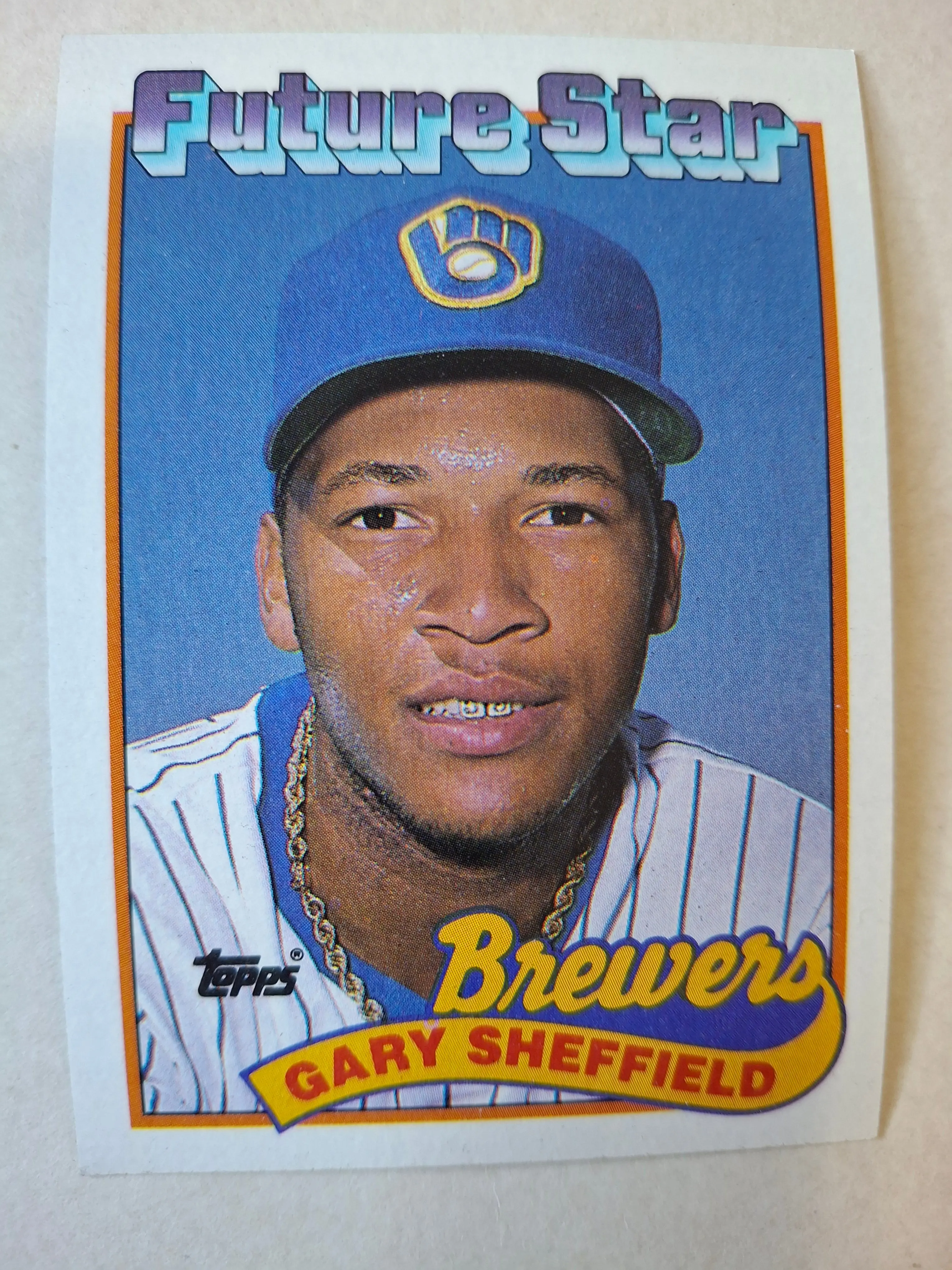 Gary Sheffield 1989 TOPPS Baseball Card (rookie)