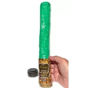 Classic SPRING SNAKE METAL CAN JOKE Mixed Nuts Jar Prank Toy Pops Out Funny Gag