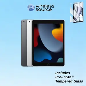 Refurbished Apple iPad 9th Gen (WiFi) A2602 Excellent Condition with Tempered Glass Screen Protector & 1 Year Warranty