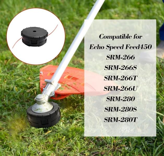 Speed-Feed 450 Trimmer Head | Replaces 99944200903 X047000940 | Universal Straight Shaft Trimmer Parts & Connector for Lawn & Garden Care