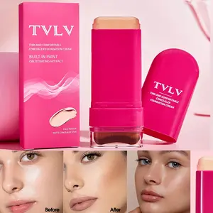 2-in-1 Concealer Foundation Stick - Long-Lasting Hydrating Flawless Coverage, Moisturizing & Non-Greasy, Natural Finish for Daily Makeup