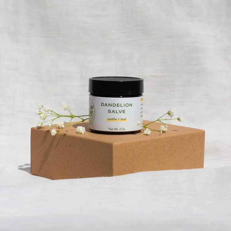 Dandelion Salve - 2oz Jar with Anti-inflammatory Properties & Essential Oils Healthcare Therapy