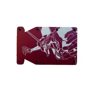 "The Notch" RFID Blocking Mecha Kaiju 01 EDC Slim Minimalist Wallet, Spiritual Wallet, Everyday Carry Wallet, Anime Otaku Gamer wallet