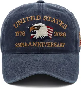 United States 250Th Anniversary Hat,1776-2026 Embroidery Patriotic Baseball Cap,250 Anniversary USA Hat for Men Women Bxoryn