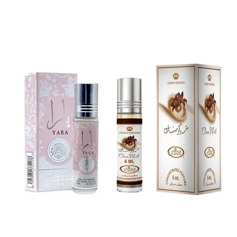 (2pc Bundle Pack) 6ml Choco Musk by Al rehab + 10ml Yara By Lataffa