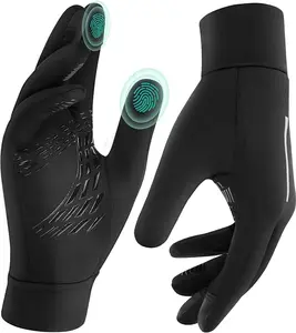 Winter Touchscreen Gloves For Men & Women: Thermal Warm Touch Screen Gloves Black (M)