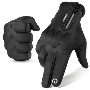 Warmer Waterproof Gloves Sports Touch Screen Anti-Slip Winter Protective Gear for Cycling Skiing Running Motorcycle Riding Gloves Motorbike Full Finger Gloves