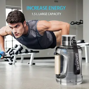 Hydrogen Water Bottle, 57OZ/1.5L Large Capacity Portable Hydrogen Water Bottle Generator, Hydrogen Water Generator With SPE/PEM Technology, For Outdoor Sports/indoor Fitness, Present For Festival