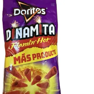 3-Pack Doritos Dinamita Flamin’ Hot Mexican Rolled Tortilla Chips | Imported from Mexico