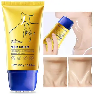 Zaidoc Neck Firming Cream 150g - Firms and lifts sagging skin, deeply moisturizes, cruelty-free, use with roller massage, reduces neck wrinkles, firms and repairs.