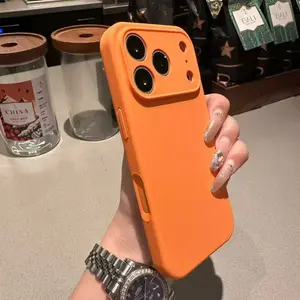 Vibrant Green, Colorful Soft Protective Case Cover Casing Accessories Designed for iPhone Models 17 17 Pro 17 Pro Max And 17 Air, Offering Camera Protection.