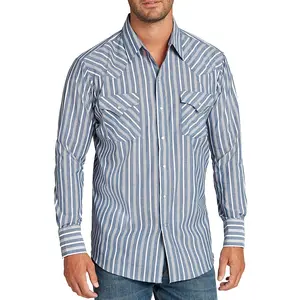 Men's Ely Cattleman Long Sleeve Stripe Western Snap Shirt Men's Ely Cattleman Long Sleeve Stripe Western Snap Shirt