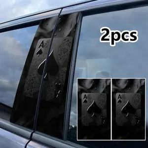 Car Sticker Glossy Vinyl B Pillar Protection Decal, Self-Adhesive Car Window and Wall Decoration, Car Decorative Sticker, Easy Installation, Car Decals, Automobile Decals, Car Vehicle Decoration