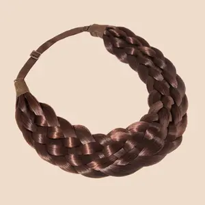 Farren Six Strand Braided Headband Hair Extension Braid for Women and Children