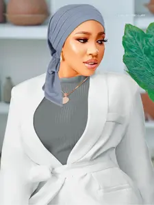 Women's Elegant Lightweight Headscarf Hat, Versatile Style Suitable for Religious Occasions & Daily Wear, Soft Touch Accessory, Turban Hijab