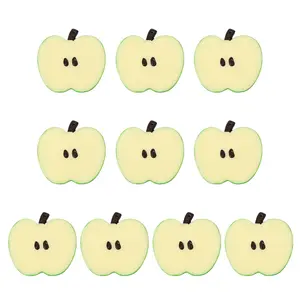 10 Pcs Artificial Pineapple/Watermelon/Peach/Strawberry Slices Blocks Fake Fruit