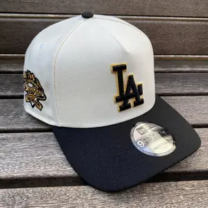New Era Los Angeles Dodgers 9FORTY Trendy Hat -Embroidered LA Logo Snapback Baseball Cap, Adjustable Streetwear Cap for Men and Women, Classic Hip Hop Style