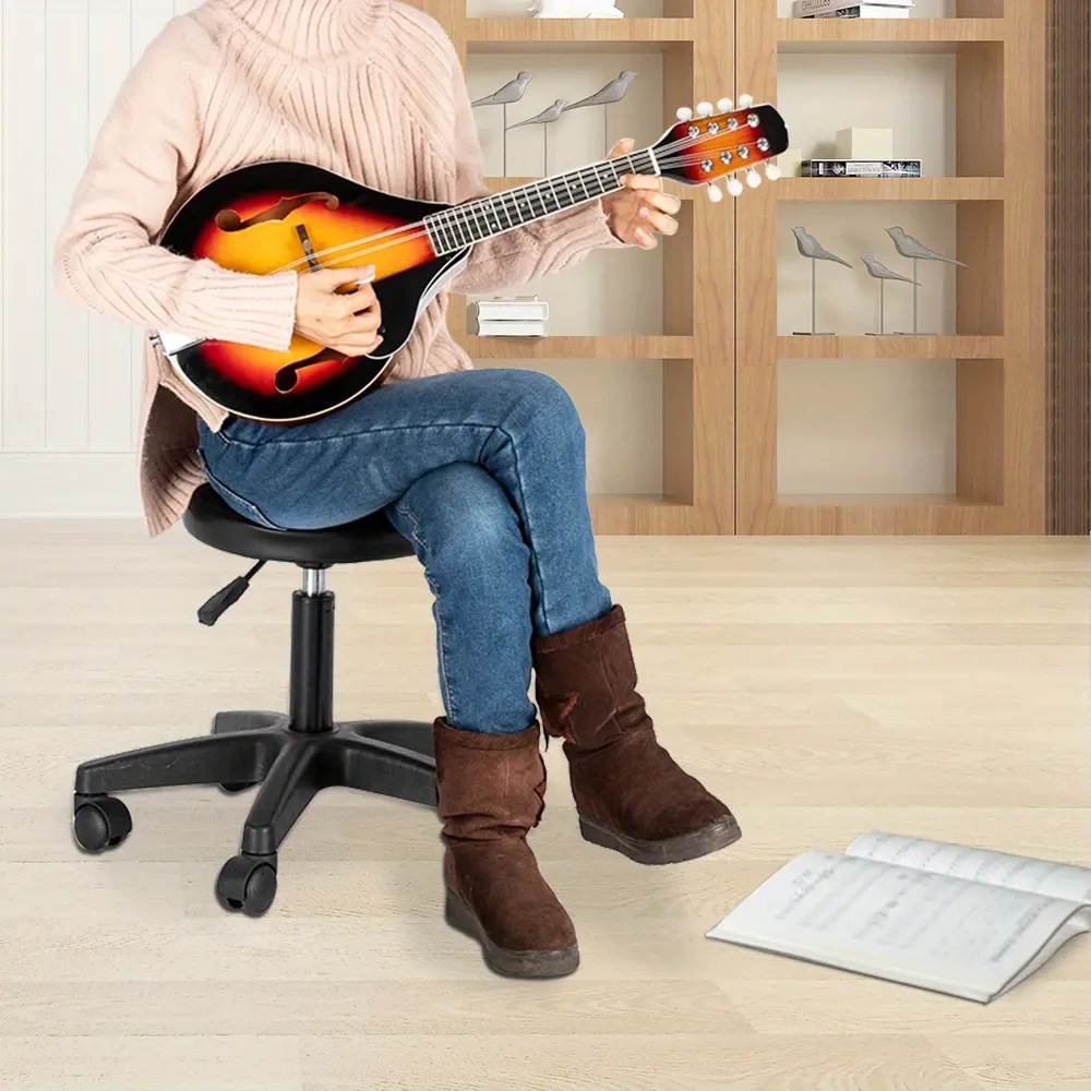 Elegant Sunset-Themed Mandolin with Rosewood-Basswood Construction, Guard Board, Polished Finish, Exquisite Design, Appealing Appearance, Impervious Build, Brighter Tone, Excellent Intonation & Sustain for Beginner Guitar Lessons