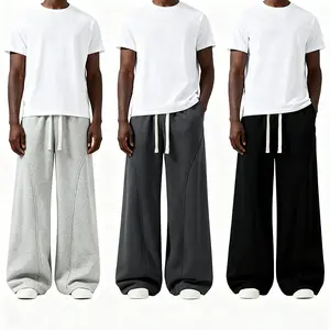 pants men sweatpants Men's Solid Thermal Lined Drawstring WaistPants,Casual Comfy Loose Fitting Trousers for Fall &Winter, Men's Bottoms for Daily Wear, Relaxed Fit, fleece sweatpants，school season Menswear