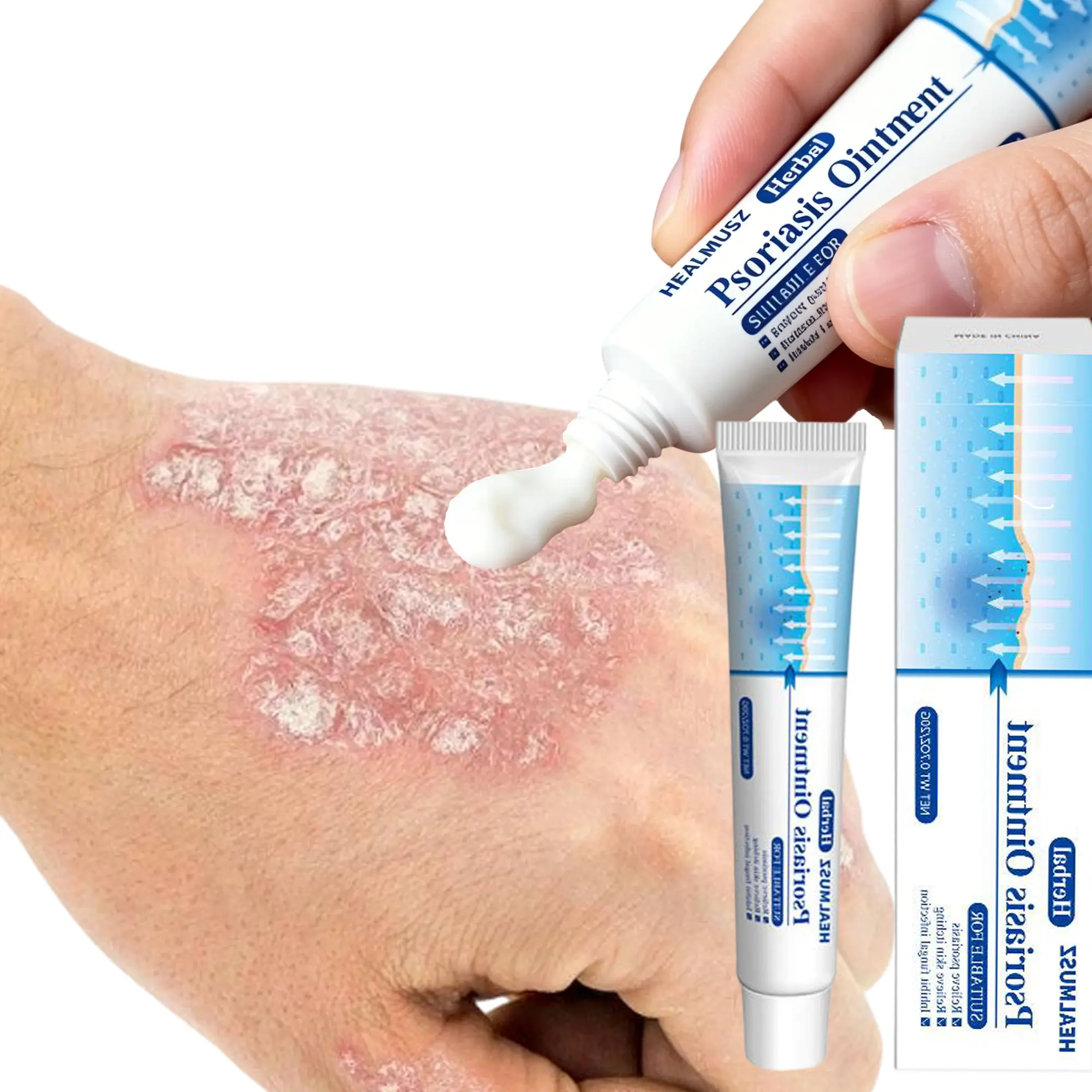 Herbal Gentle Skin Soothing Ointment, Botanical Daily Skin Care Cream for Rough & Dry Skin