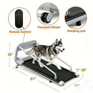 【Large & Medium Dogs Treadmll】2-in-1 Dog incline Treadmill  with 265LBS,  0.5-6MPH Speed,Low Noise <45dB, Remote Control, Anti-Slip Shock-Absorption Running Belt,Pet Exercise Treadmill for Busy Owners, ideal for Labrador, German Shepherd