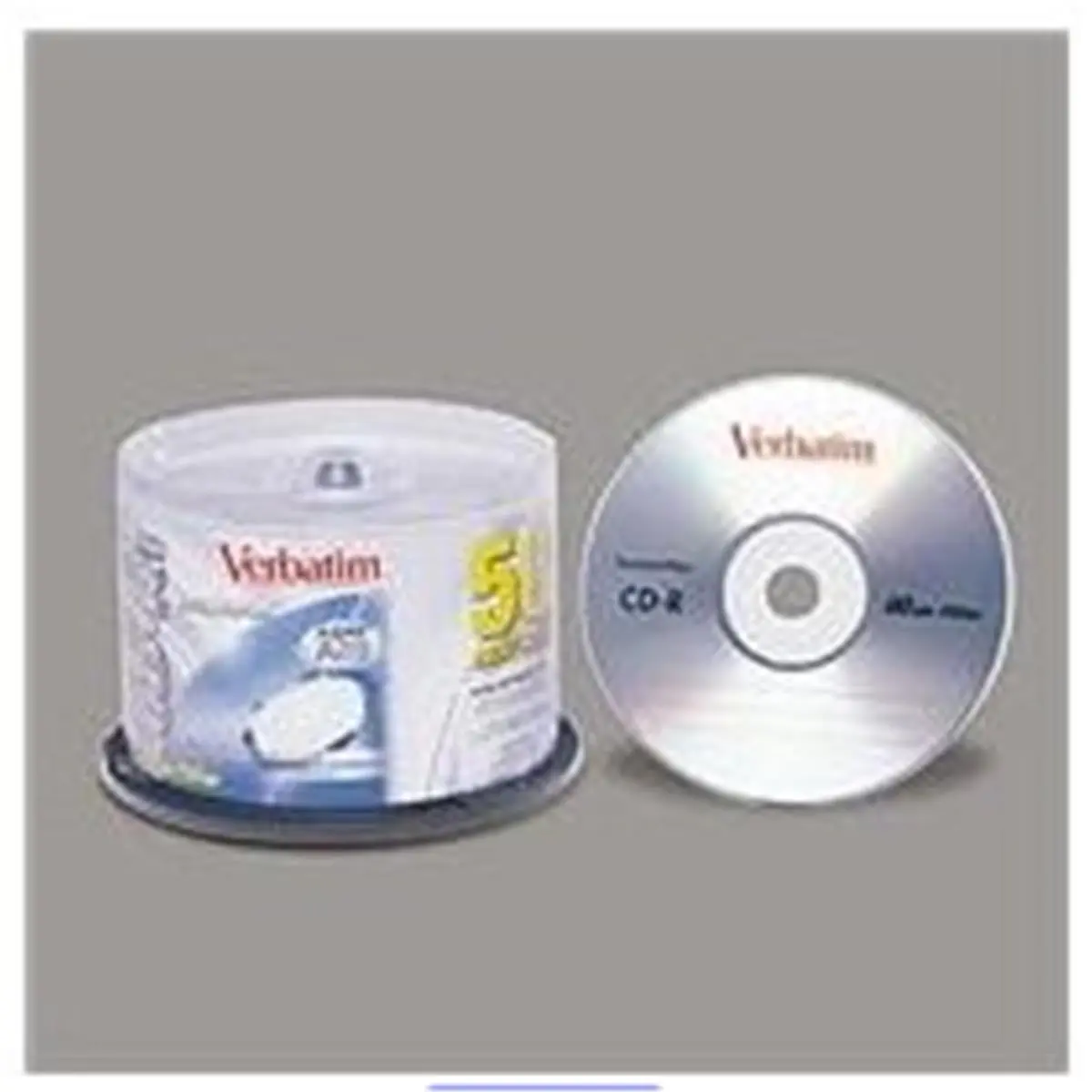 212 MAIN Verbatim DataLifePlus Standard 120mm CD-R Compact Discs, 700MB Native Capacity, Inkjet Printable, Hub Printable, with Reliable Recording Performance