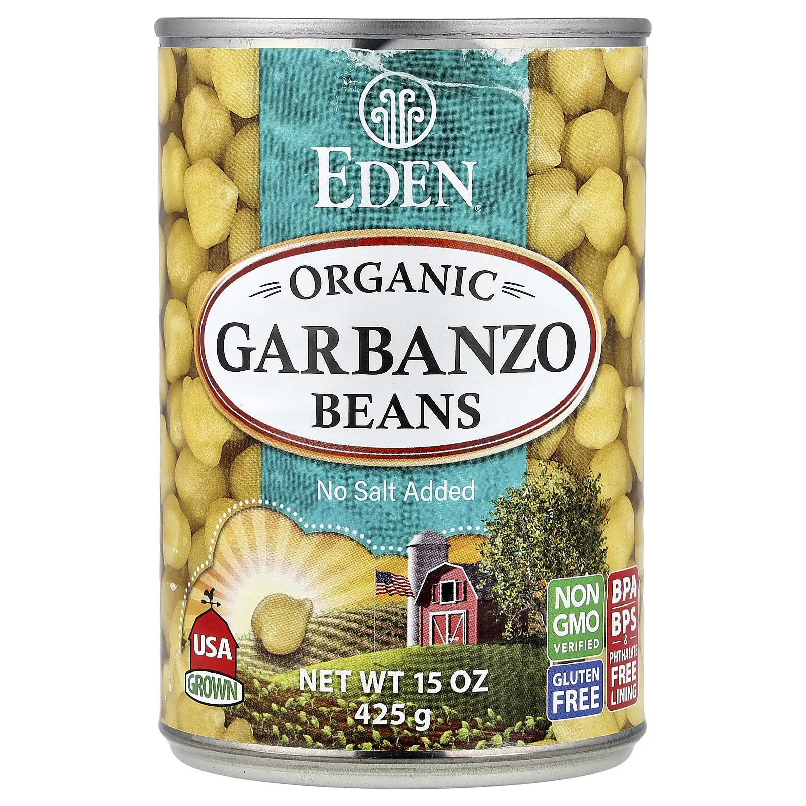 Eden Foods Organic Garbanzo Beans, 15 oz (425 g)