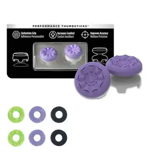 Silicone Precision Aim Assist Rings Set of 8, Enhanced Grip for PS4, PS5, ch Pro Controllers, Includes Performance-Boosting Thumbstick, Gaming Accessories