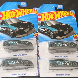 Hot Wheels Honda Civic Custom Limited Edition 220/250 Collectible Toy Car for Enthusiasts lot of 4