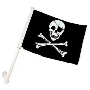 Pirate (Regular) Double-Sided Car Flag