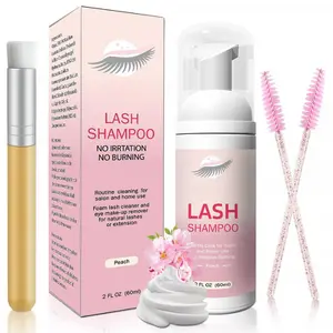 Easter Gift Lash Shampoo Kit for Eyelash Extensions: 60ml Cleanser & Eyelid Foam Cleaning Kit | Ideal for Salon & Home Use