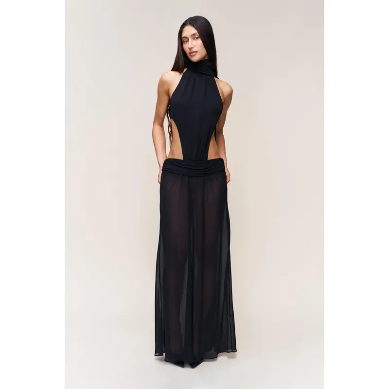 kaftan style evening dresses Two-Piece Kaftan Fashion Hand-Stitched Diamond Dress(MOA150) White / S main image 1