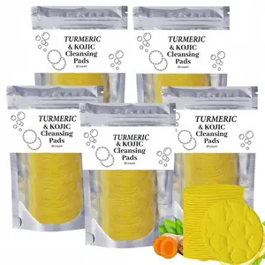 Turmeric Arbutin Cleansing Cotton Pad Set, Makeup Remover, Moisturizing Daily Skin Cleanse, Deep Pore Cleaning, Gentle Face Wipes, Comfortable Skincare Products