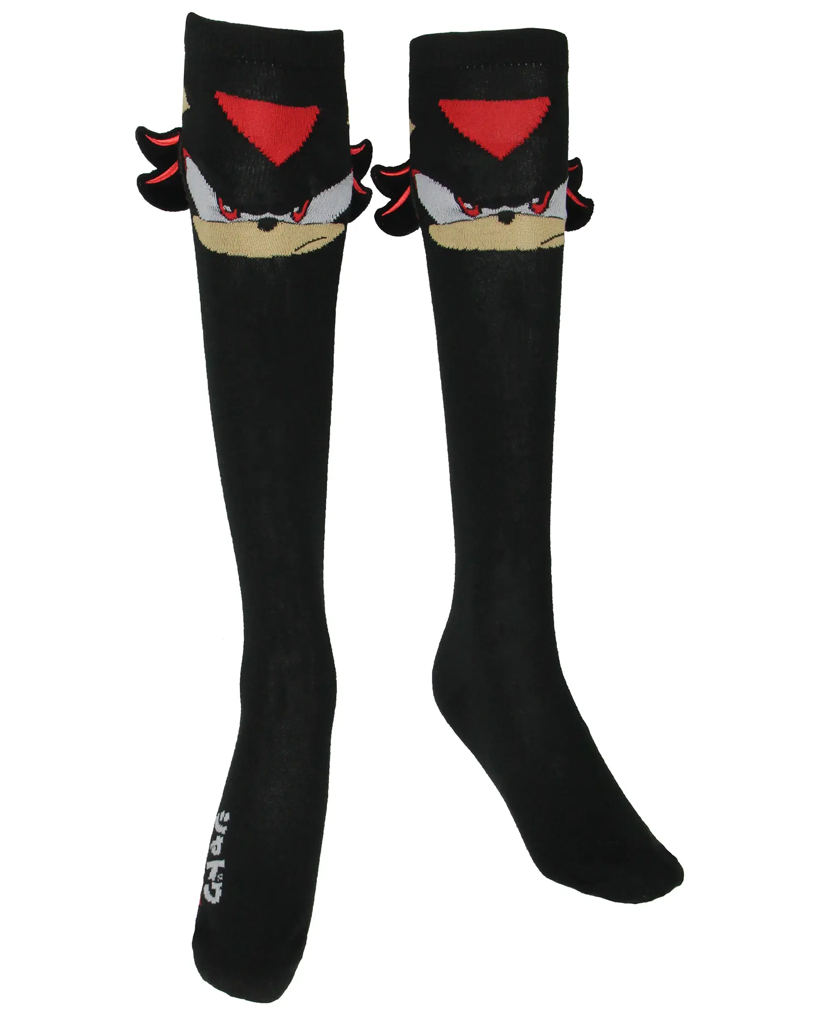 Sonic The Hedgehog Women's Shadow Character Design Adult Novelty Knee High Socks Shoe Sizes 5-10