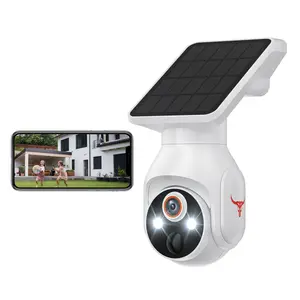 1080p Wireless Camera with Solar Panel, AI Human Detection, Motion Tracking, Night Vision, 2-Way talk, Cloud Storage, 2.4 GHz Wi-Fi, Outdoor Security Camera  HARD EDGEHARD EDGE