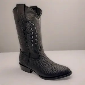 La Sierra Boots Pithon Grain Negro Imitation (Men)