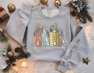 [Made in USA] [Collection For Christmas] There Is No Such Thing As Too Many Books Sweatshirt, Book Lover Sweatshirt, Reading Sweatshirt, Bookish Hoodie, Gift for Book Lovers, TikTok Shop Viral Gift for Her