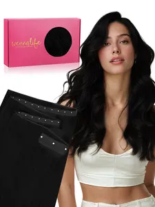 WENNALIFE Butterfly Weft Sew In Hair Extensions Real Human Hair Genius & Seamless Breathable & Invisible Natural Luxury Remy Hair Straight Fuller Extension #SpringStatements