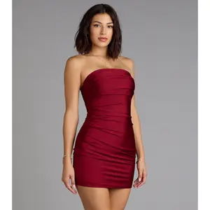 Instant Confidence Ruched Mini Tube Dress