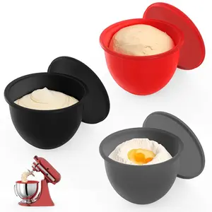 Food-Grade Silicone Inner Liner for Kitchen Appliances, Mixing Batter Dough Kitchen Tasks Easy Maintenance, Compatible with Mixaid Kitchen & Kitchenaid Incline Head 5 Quart Stand Mixer Bowl