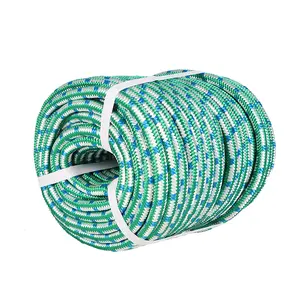 Summervibes findmall Outdoor use 1/2 Inch 16 Braid multifunctional Polyester Rope 100/ 150 FT Green White Blue/Red White Blue/ Blue White, Marine Rope, Synthetic Rope Tension Rope