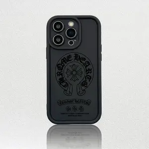 Retro Horseshoe Pattern TPU Phone Case for iPhone 13-17 Pro Max, Shockproof Cellphone Casing, Stylish Protective Cover, Full-Protection Protector for Smartphones